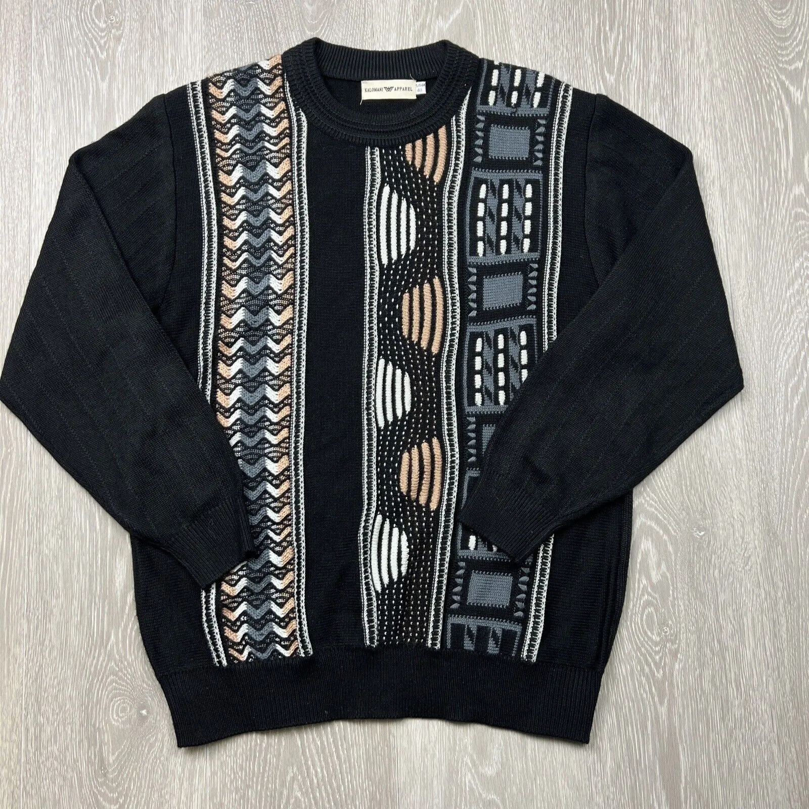 Kalimantan Apparel Vintage Retro Style Pullover Cardigan Size 48 (Med approx)