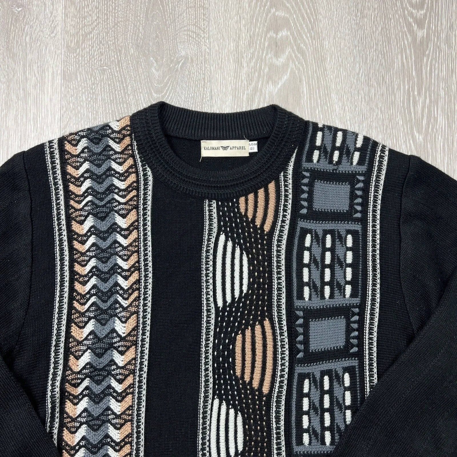 Kalimantan Apparel Vintage Retro Style Pullover Cardigan Size 48 (Med approx)