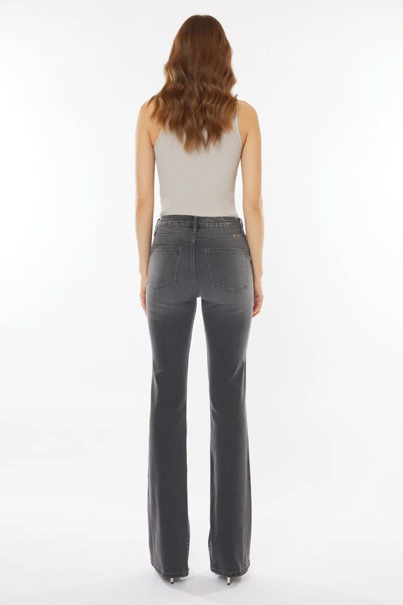 KanCan Grey High Rise Bootcut Jeans