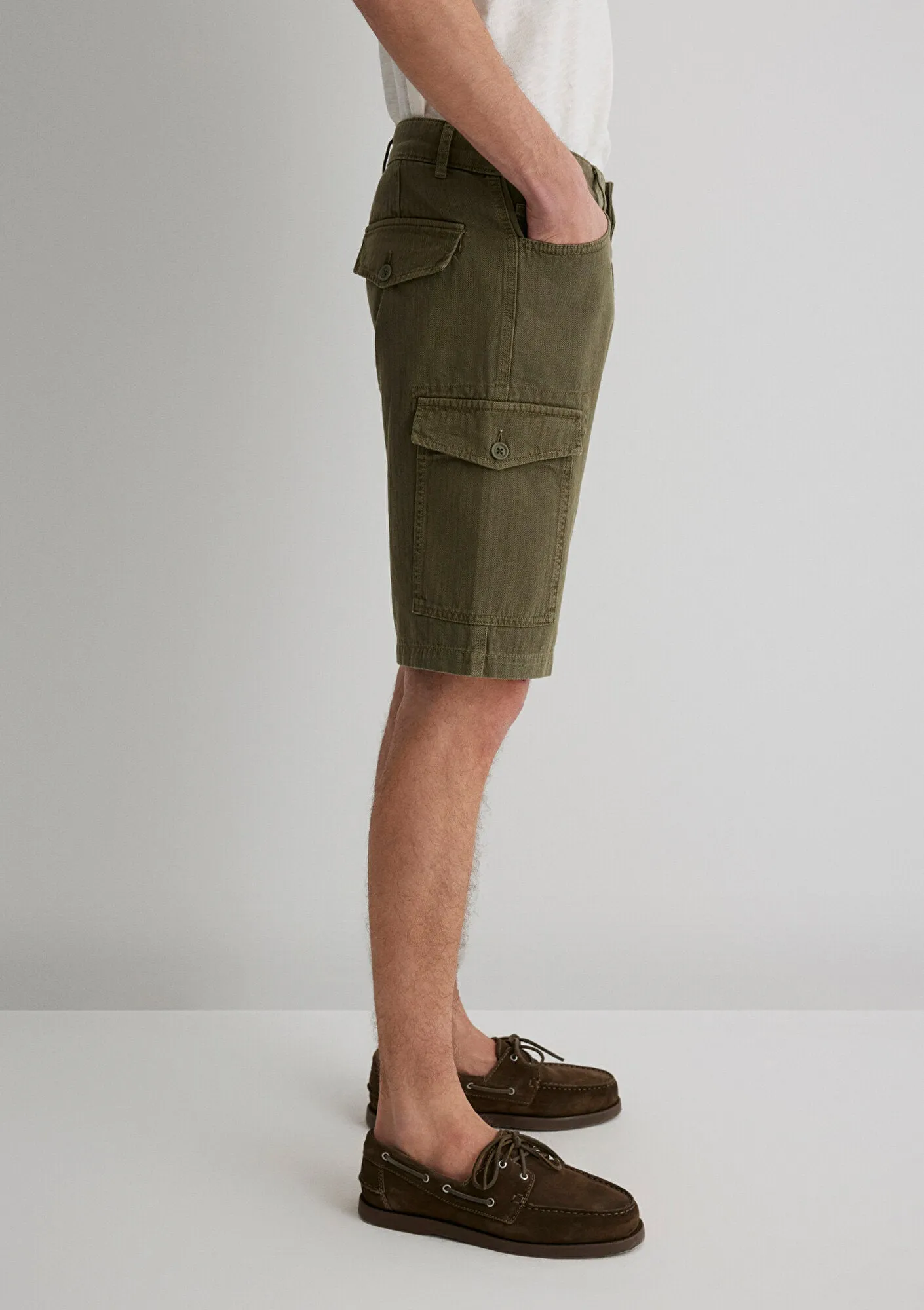Khaki Cargo Shorts