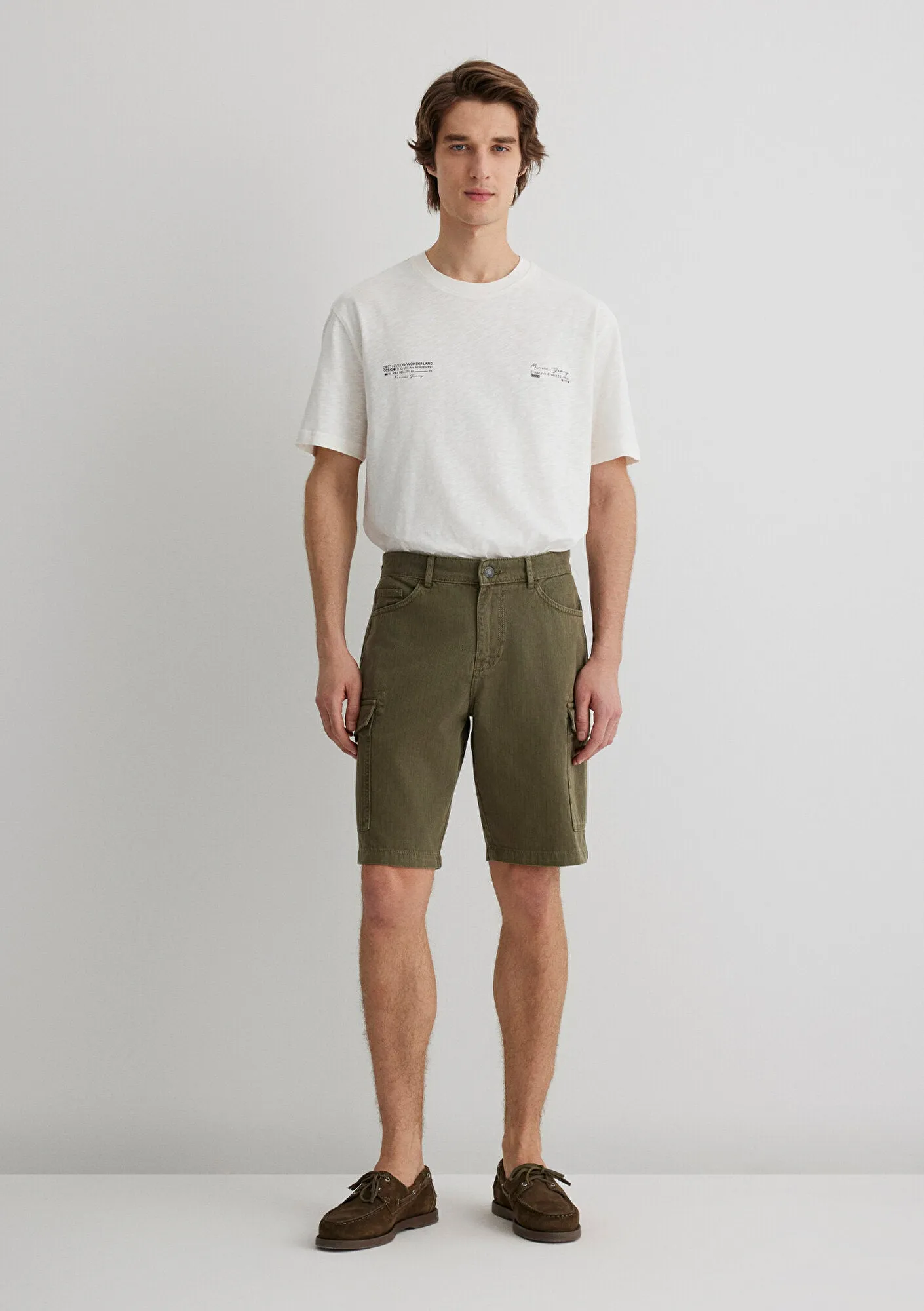 Khaki Cargo Shorts
