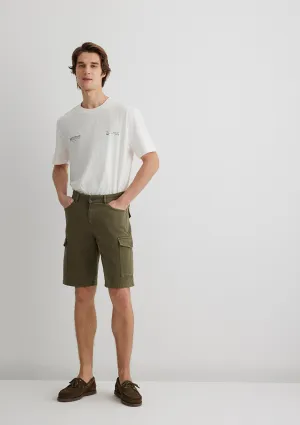 Khaki Cargo Shorts
