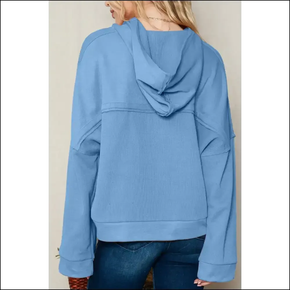 Khaki Casual Button Seam Hoodie: so Comfy, It's  Chic Needful Things