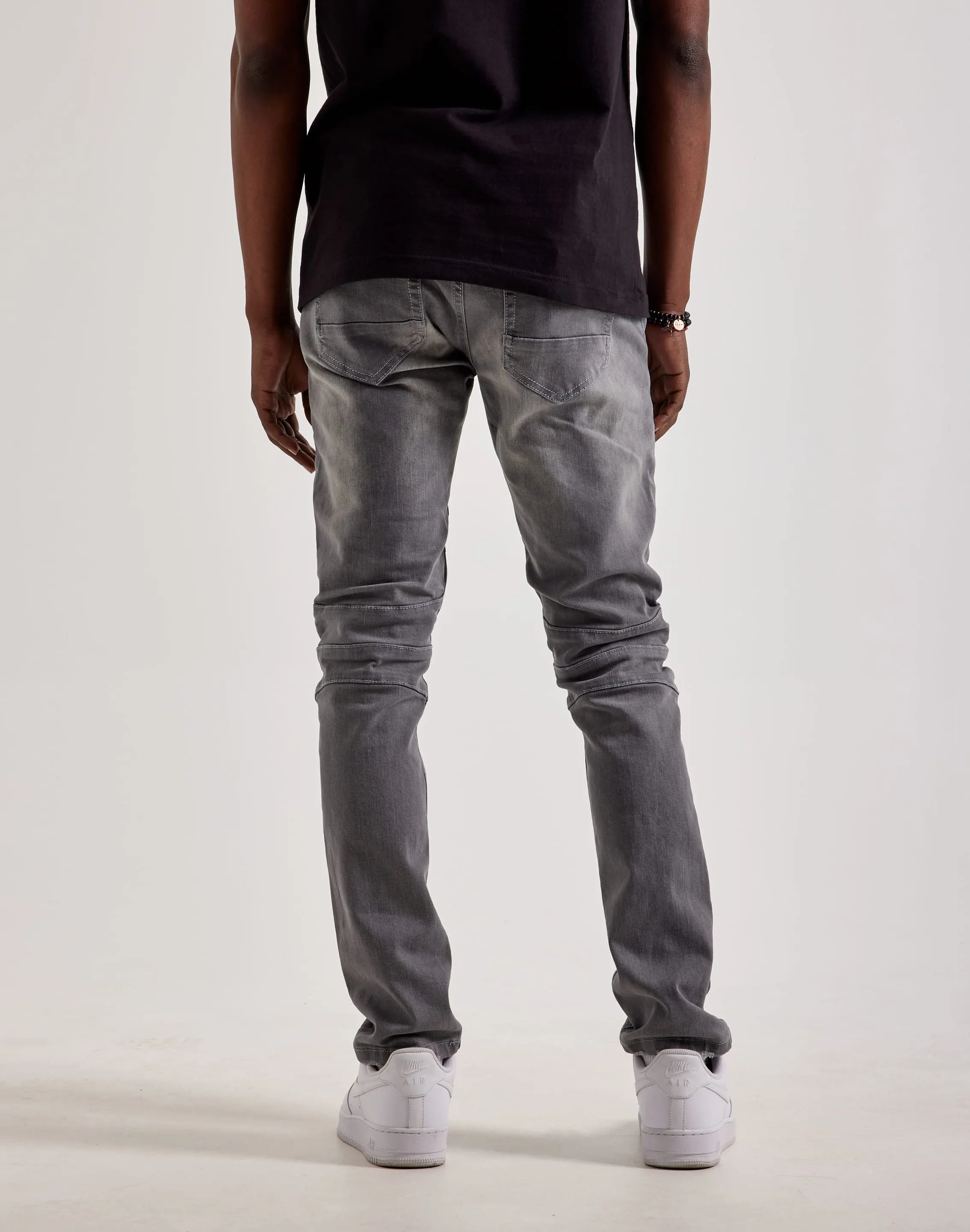 Kilogram Ripped Moto Jeans