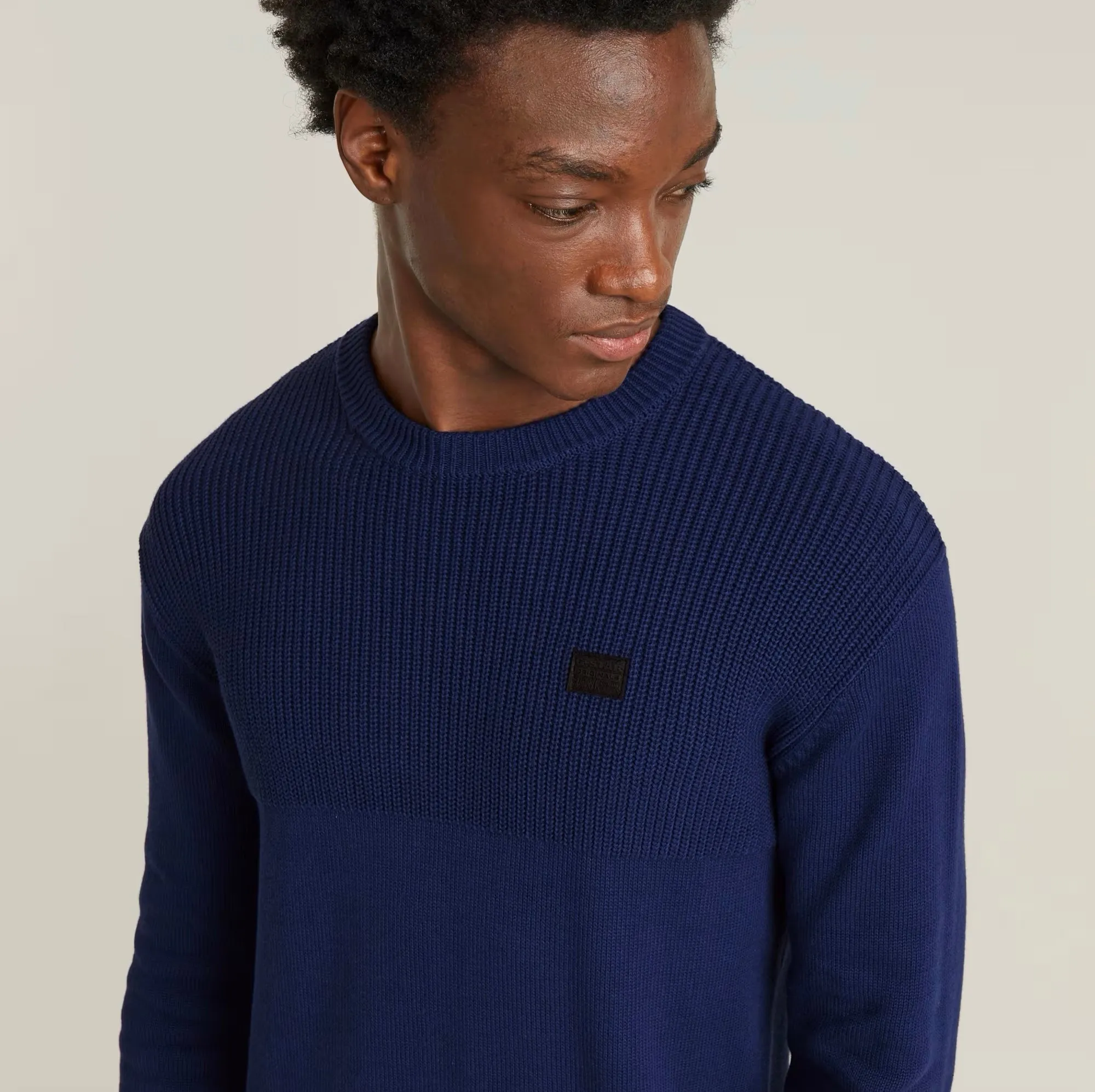KNITTED SWEATER FISHERMAN imperial blue