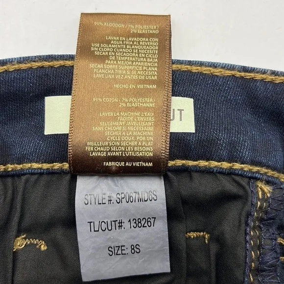 Kut From The Kloth Baby Bootcut Simmons Denim Jeans Size 8S Inseam 32&quot; NWT