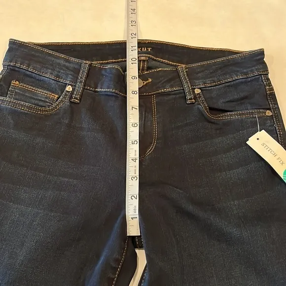 Kut From The Kloth Baby Bootcut Simmons Denim Jeans Size 8S Inseam 32&quot; NWT