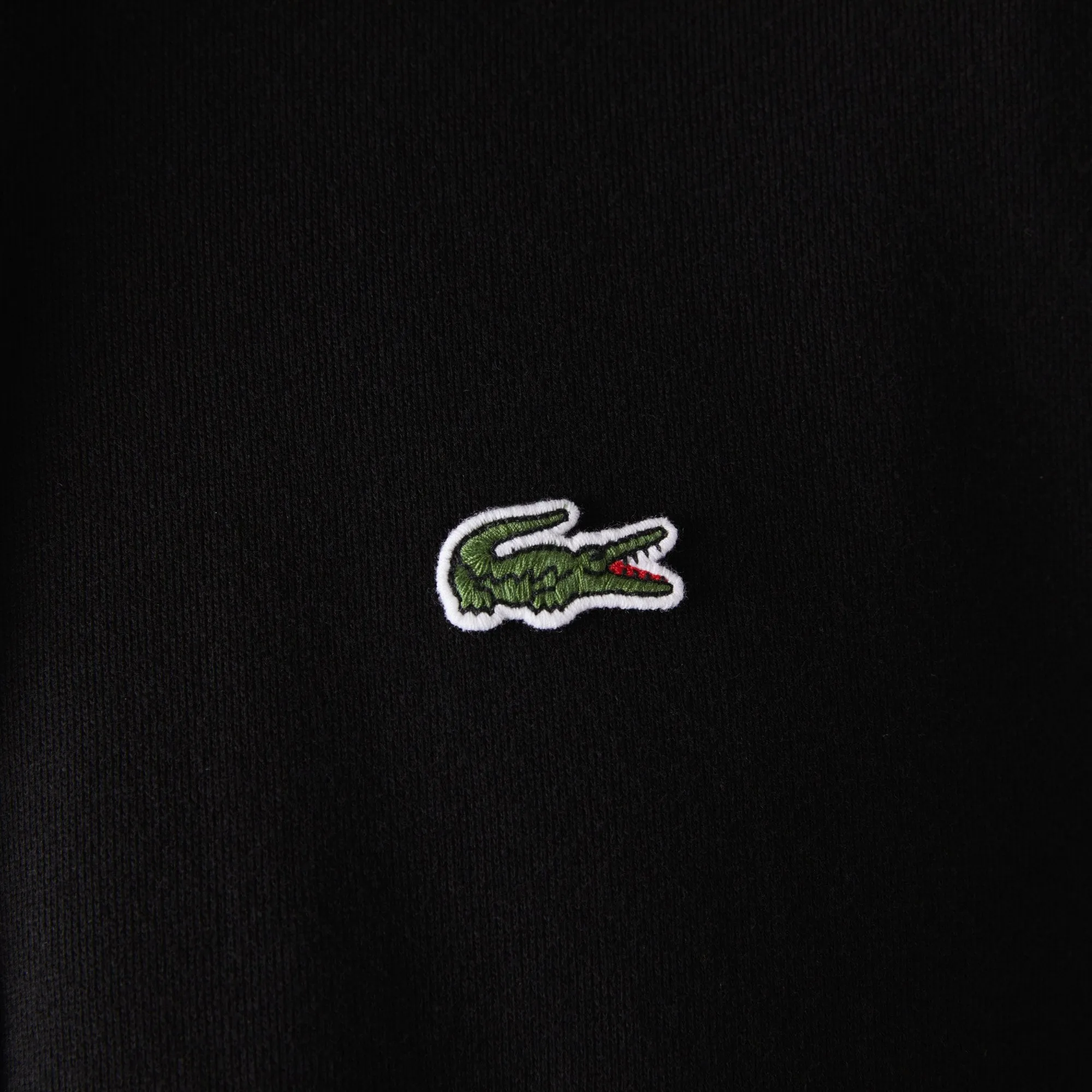 Lacoste Sh1527 Plain Hoodie Black