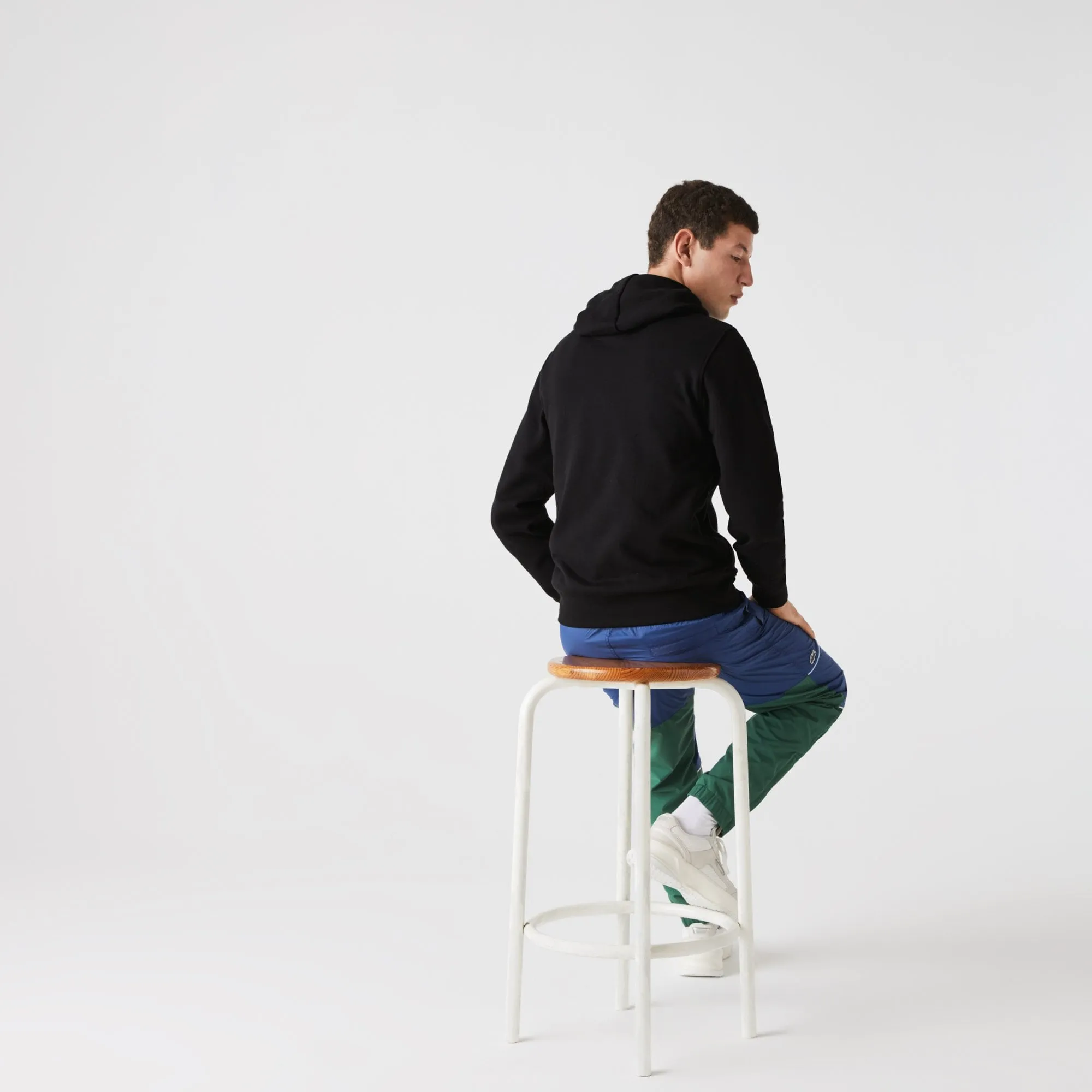 Lacoste Sh1527 Plain Hoodie Black