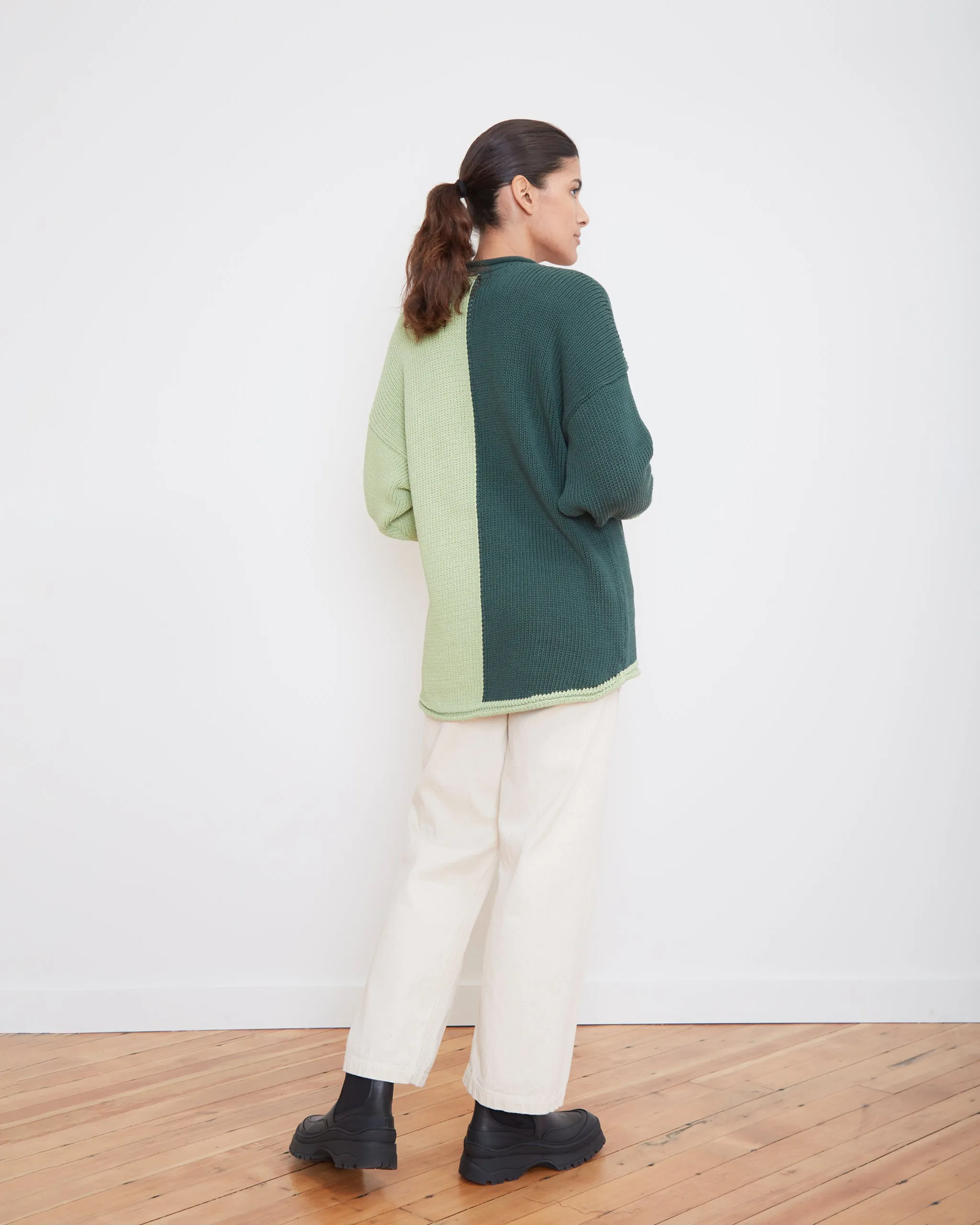Leal Sweater in Avocado Duo