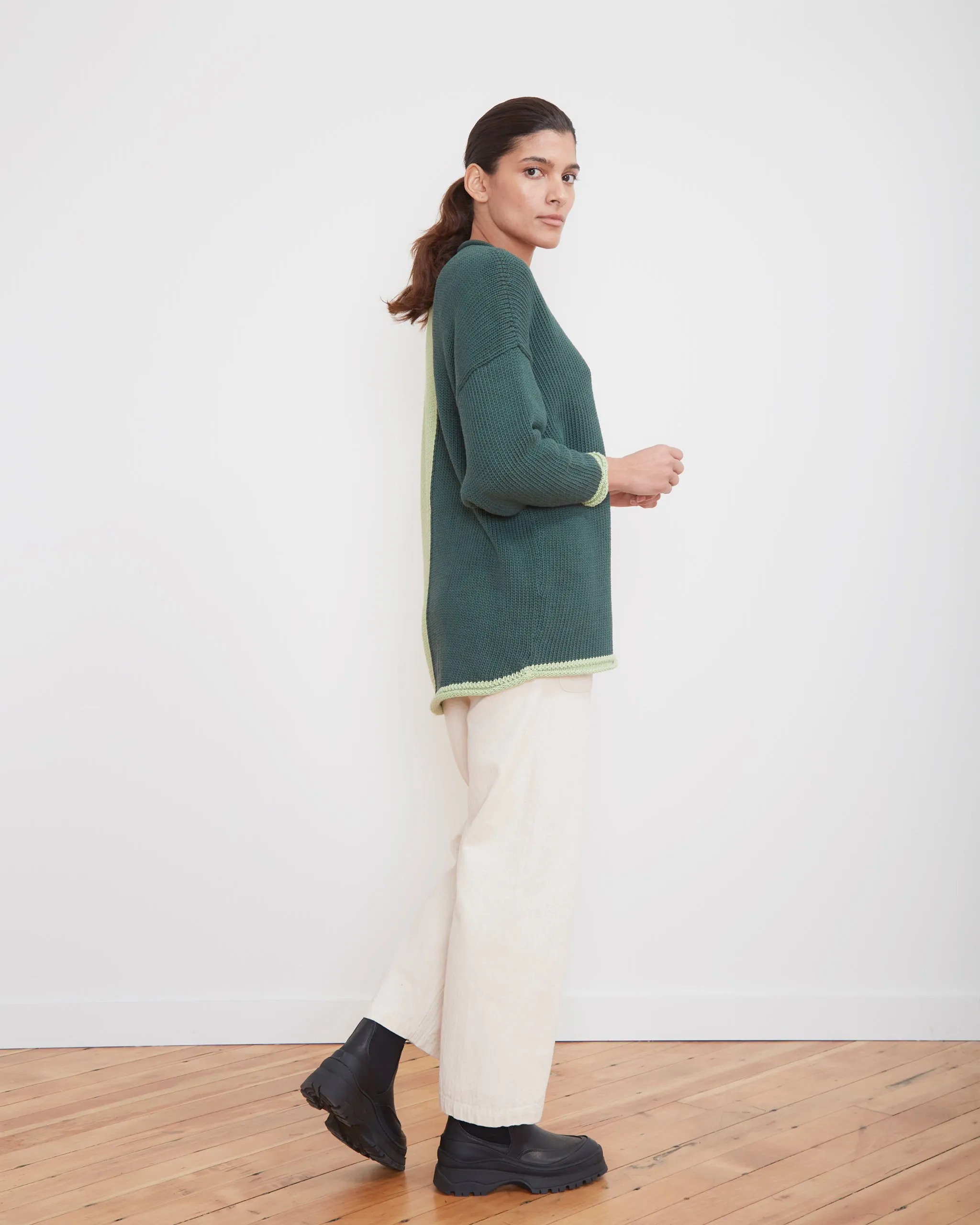 Leal Sweater in Avocado Duo
