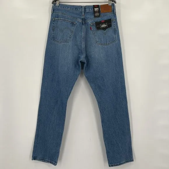 Levi's Women's Premium 501 High Rise Straight Jean Distressed Athens Crown 30x30