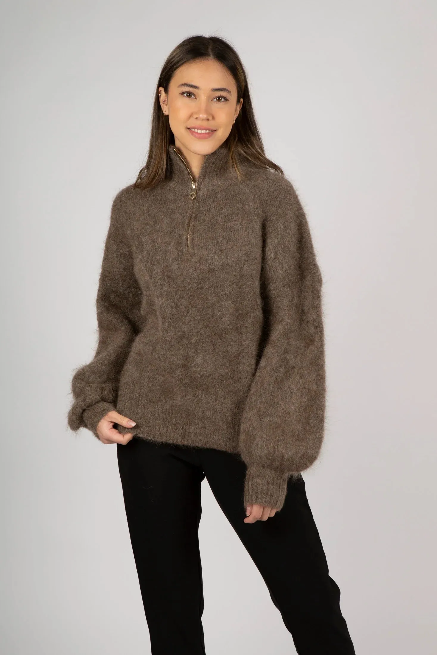 Li Chunky Sweater Brown