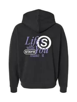 Life Is What You Make It Hoodie - Black