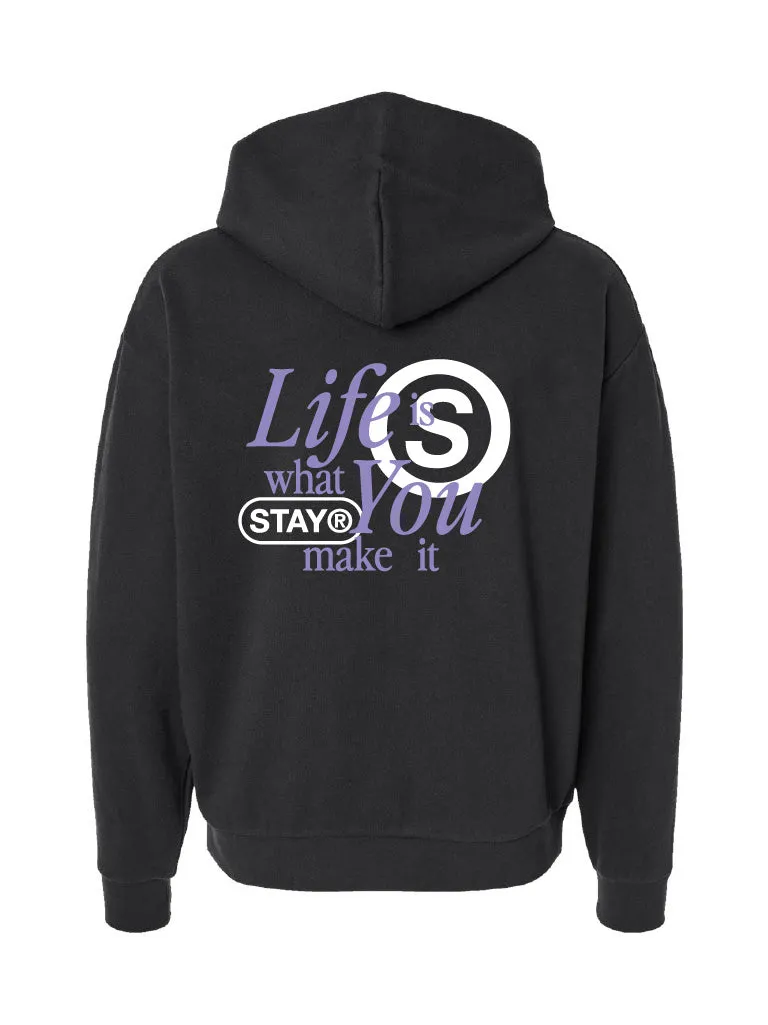 Life Is What You Make It Hoodie - Black