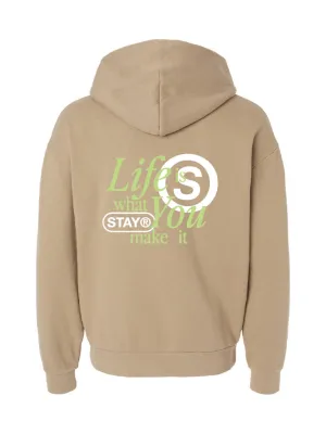 Life Is What You Make It Hoodie - Sand