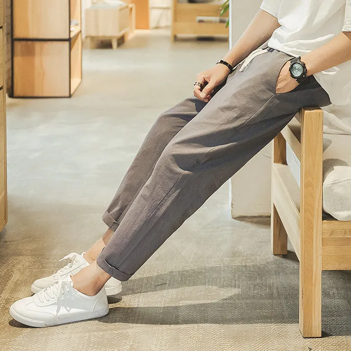Lightweight comfort cotton trousers for men - comfortable and stylish