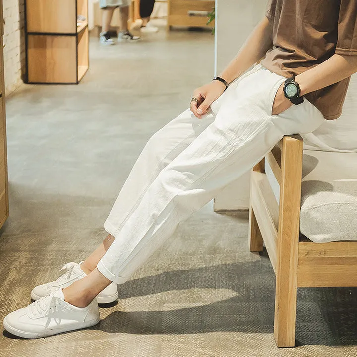 Lightweight comfort cotton trousers for men - comfortable and stylish