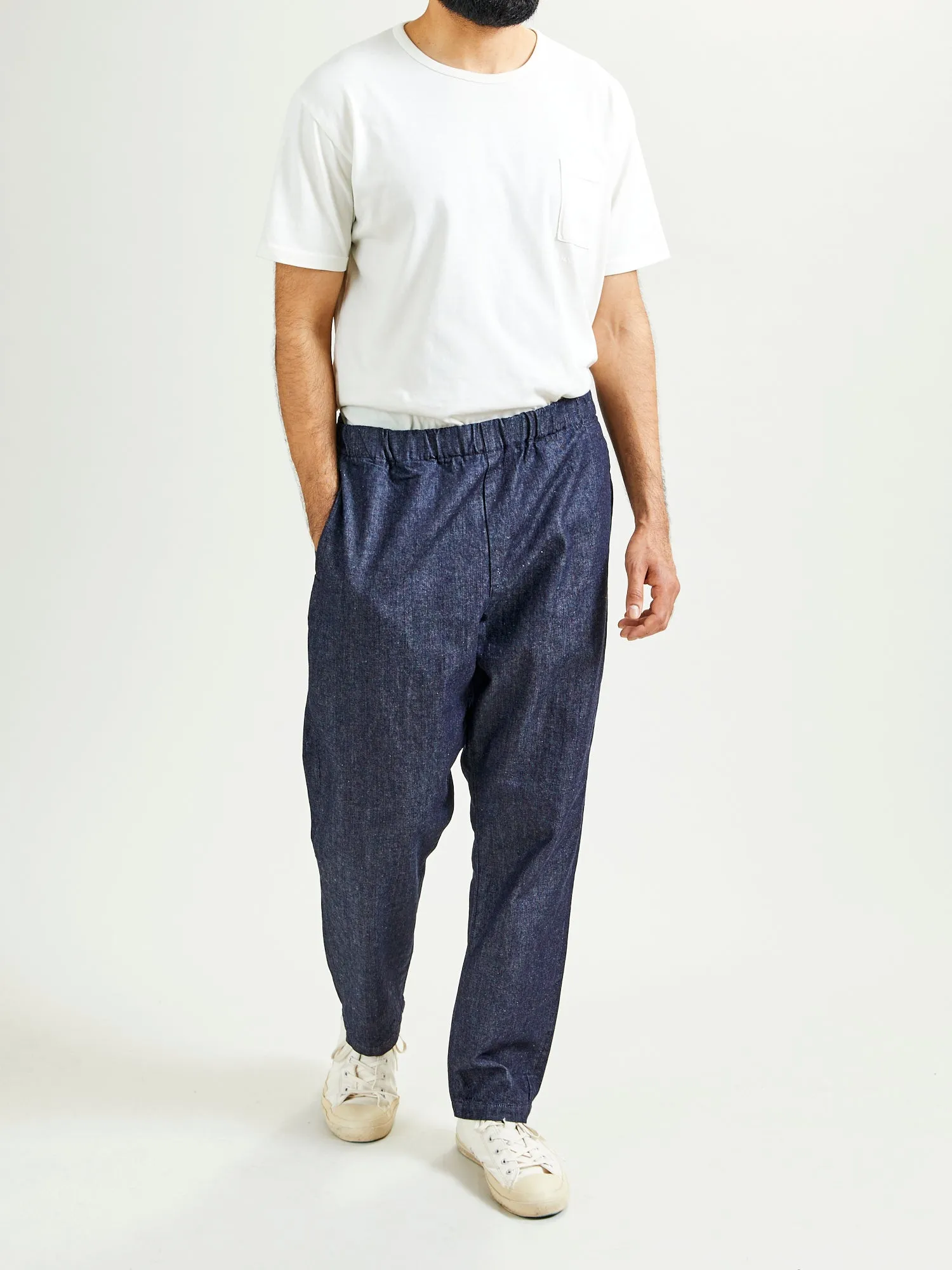 Lightweight Denim Easy Pants in Indigo