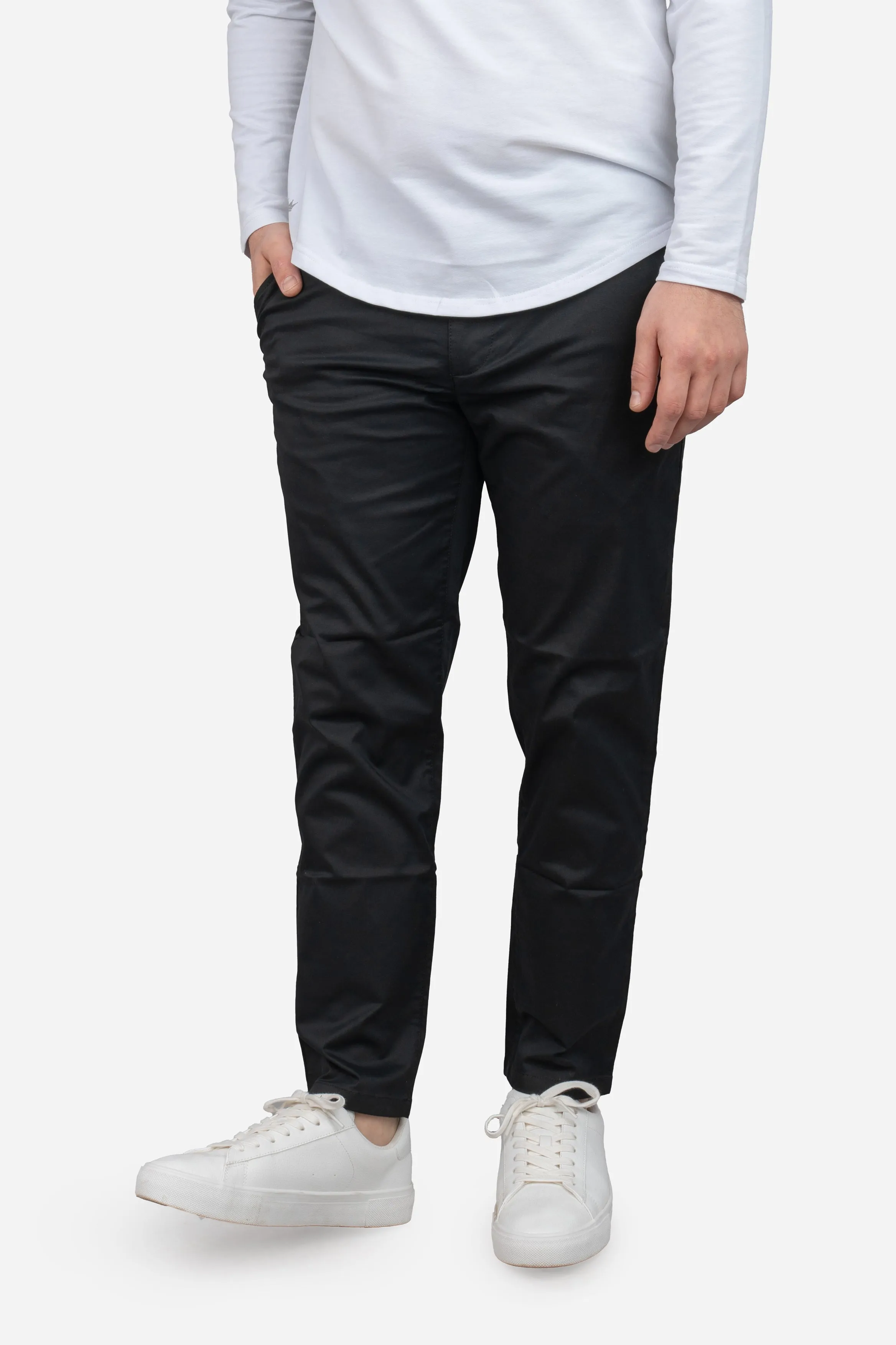 Lightweight Stretch Chino Black