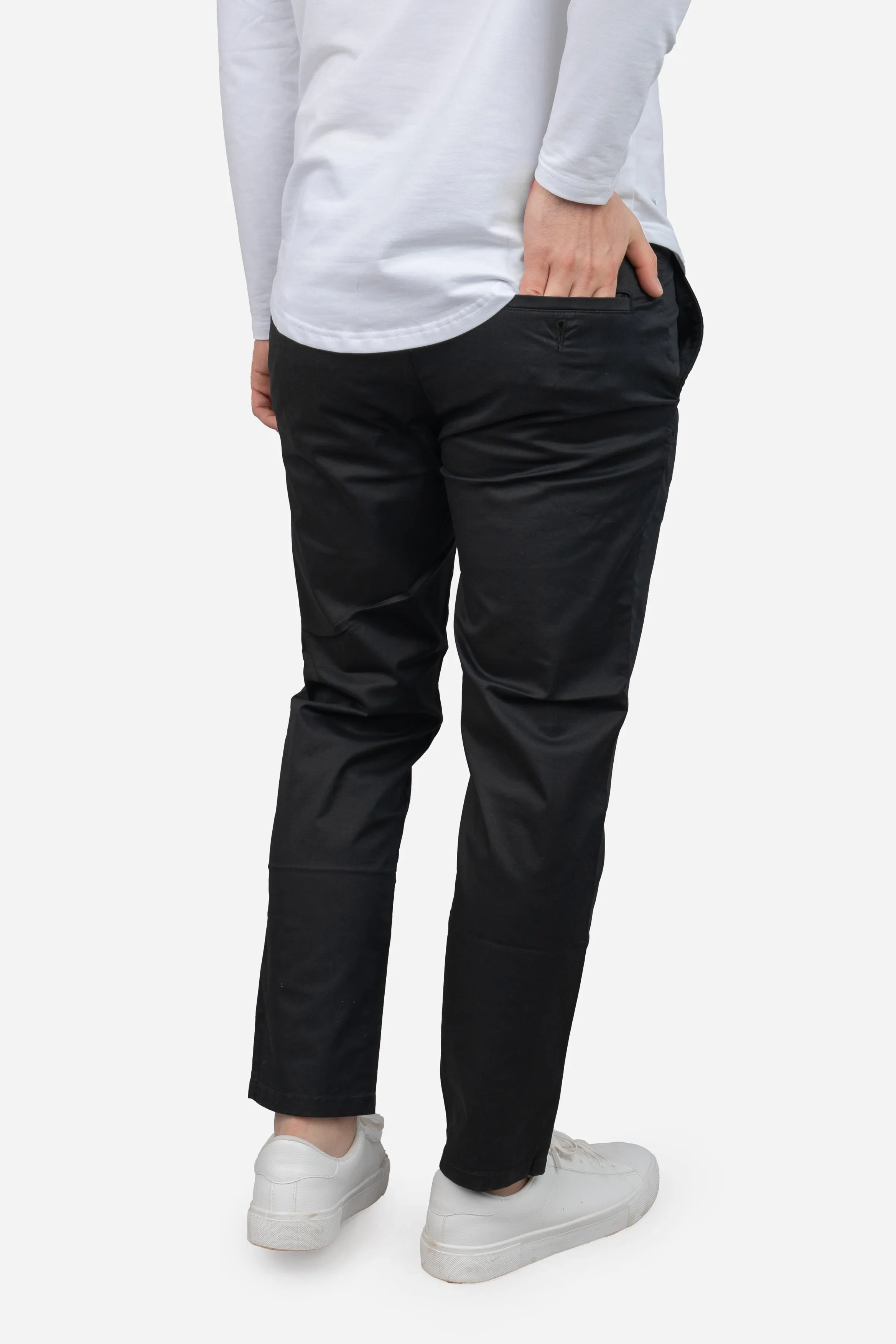Lightweight Stretch Chino Black
