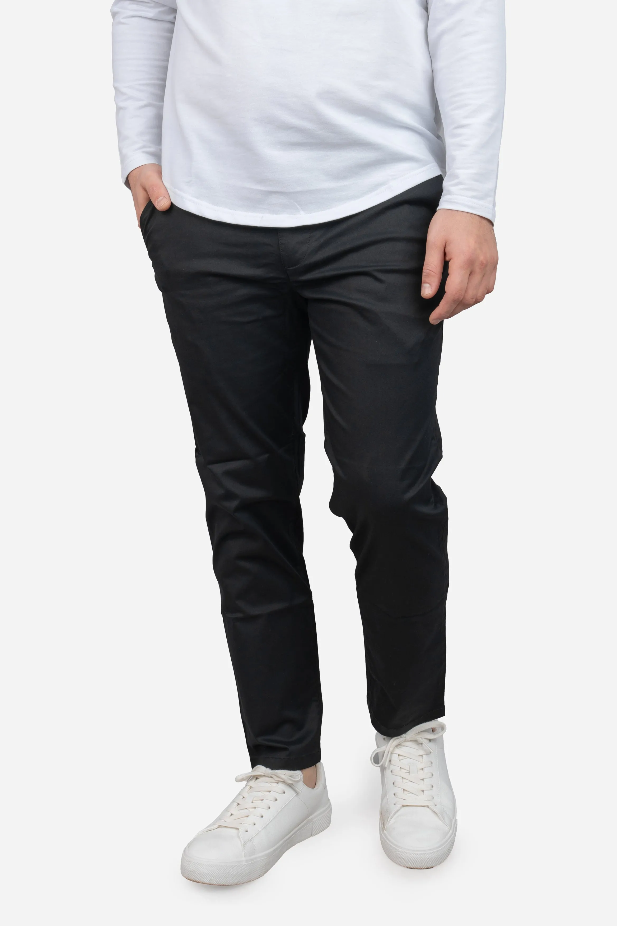 Lightweight Stretch Chino Black