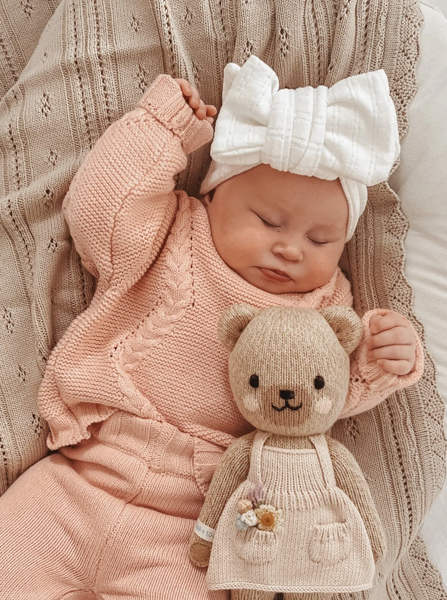 Luna   Luca Chunky Knit Sweater - Pink