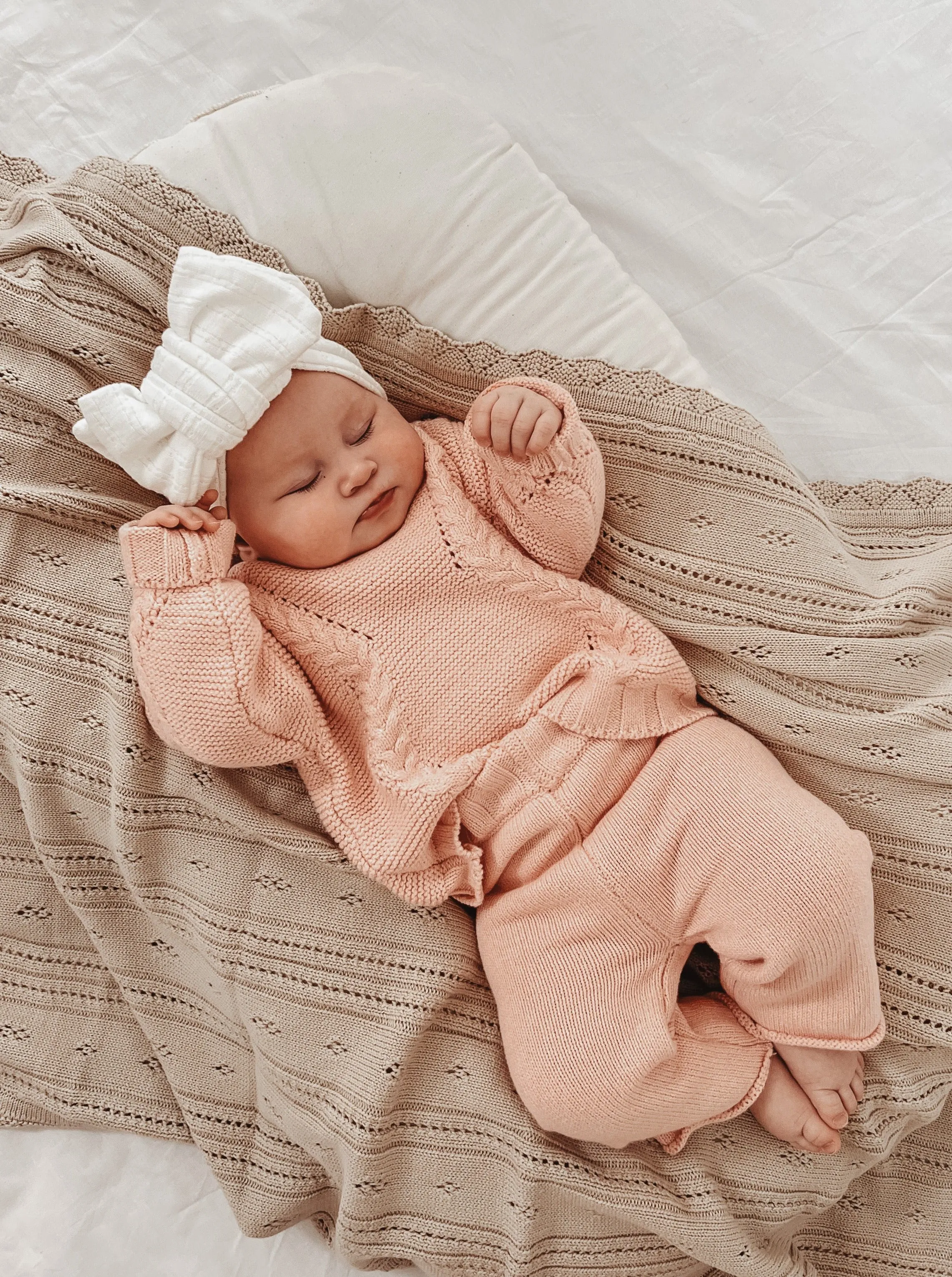 Luna   Luca Chunky Knit Sweater - Pink
