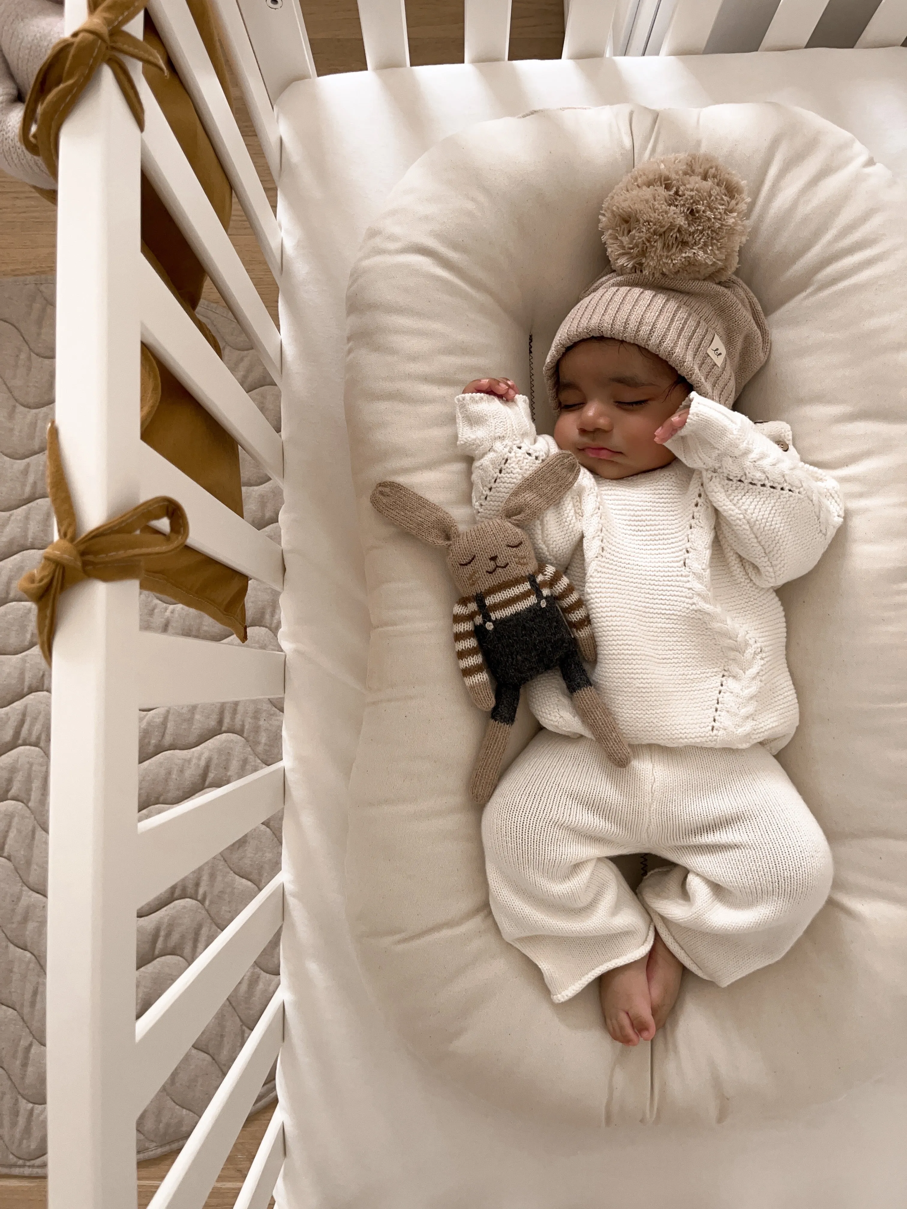 Luna   Luca Chunky Knit Sweater - White