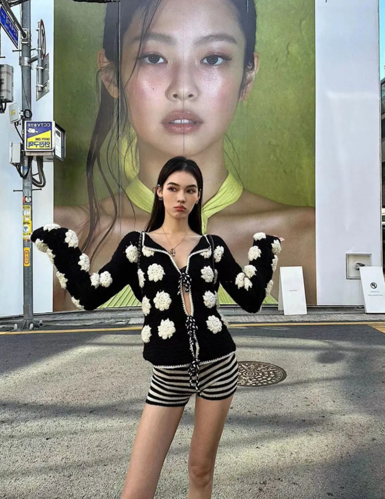 Luxurious Wool Cutout Knit Cardigan
