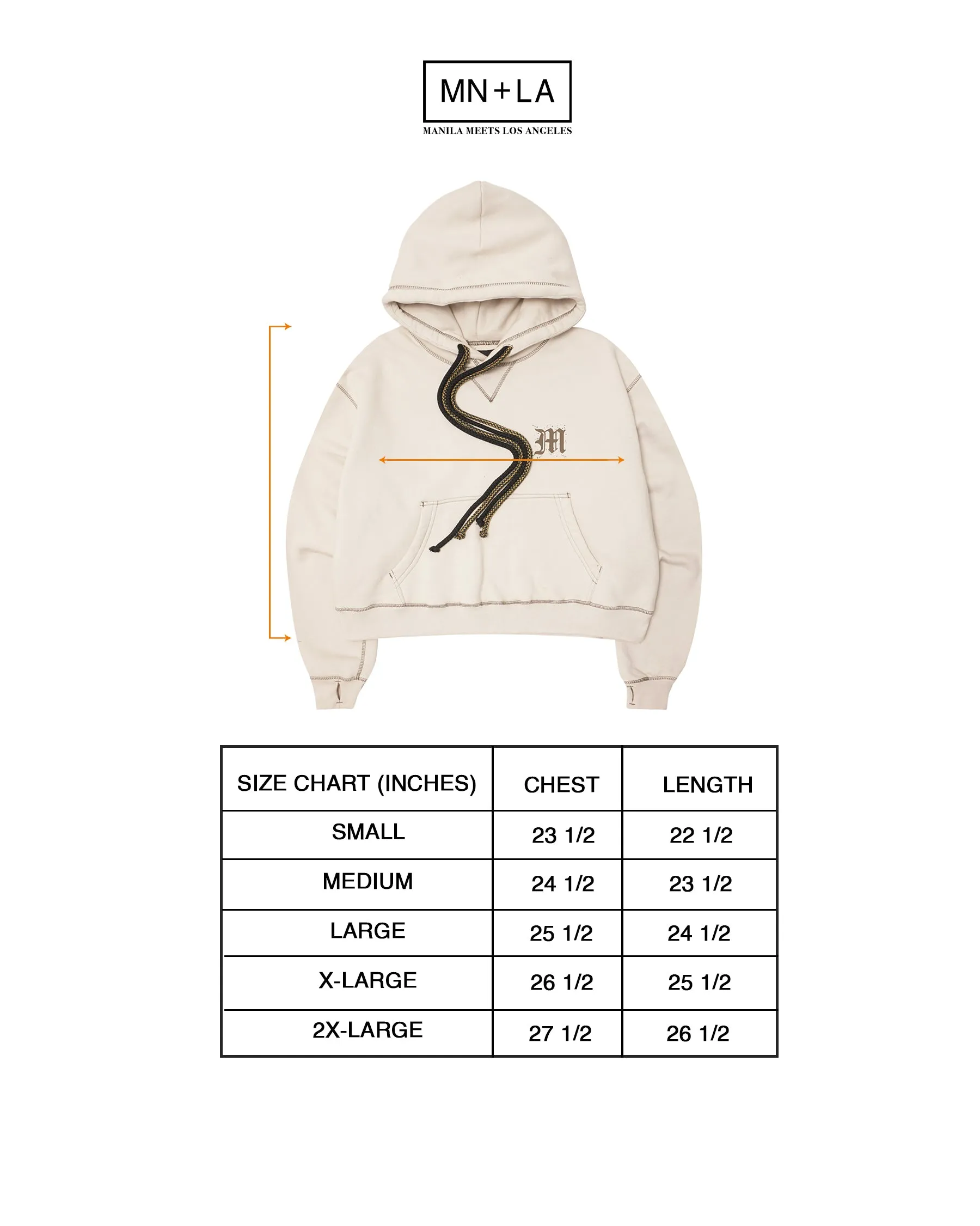 M'$ RIFT HOODIE IN WHITE
