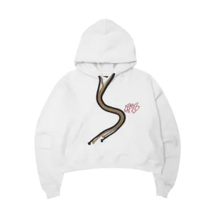 M'$ RIFT HOODIE IN WHITE