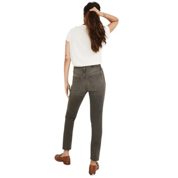 Madewell The Perfect Vintage Jean in Cosner Wash: Knee-Rip Edition size 27 NA922