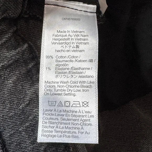 Madewell The Perfect Vintage Jean in Cosner Wash: Knee-Rip Edition size 27 NA922