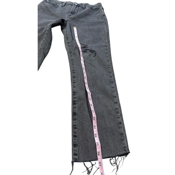 Madewell The Perfect Vintage Jean in Cosner Wash: Knee-Rip Edition size 27 NA922
