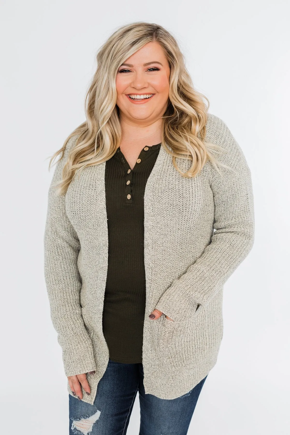 Making Memories Knit Cardigan- Oatmeal