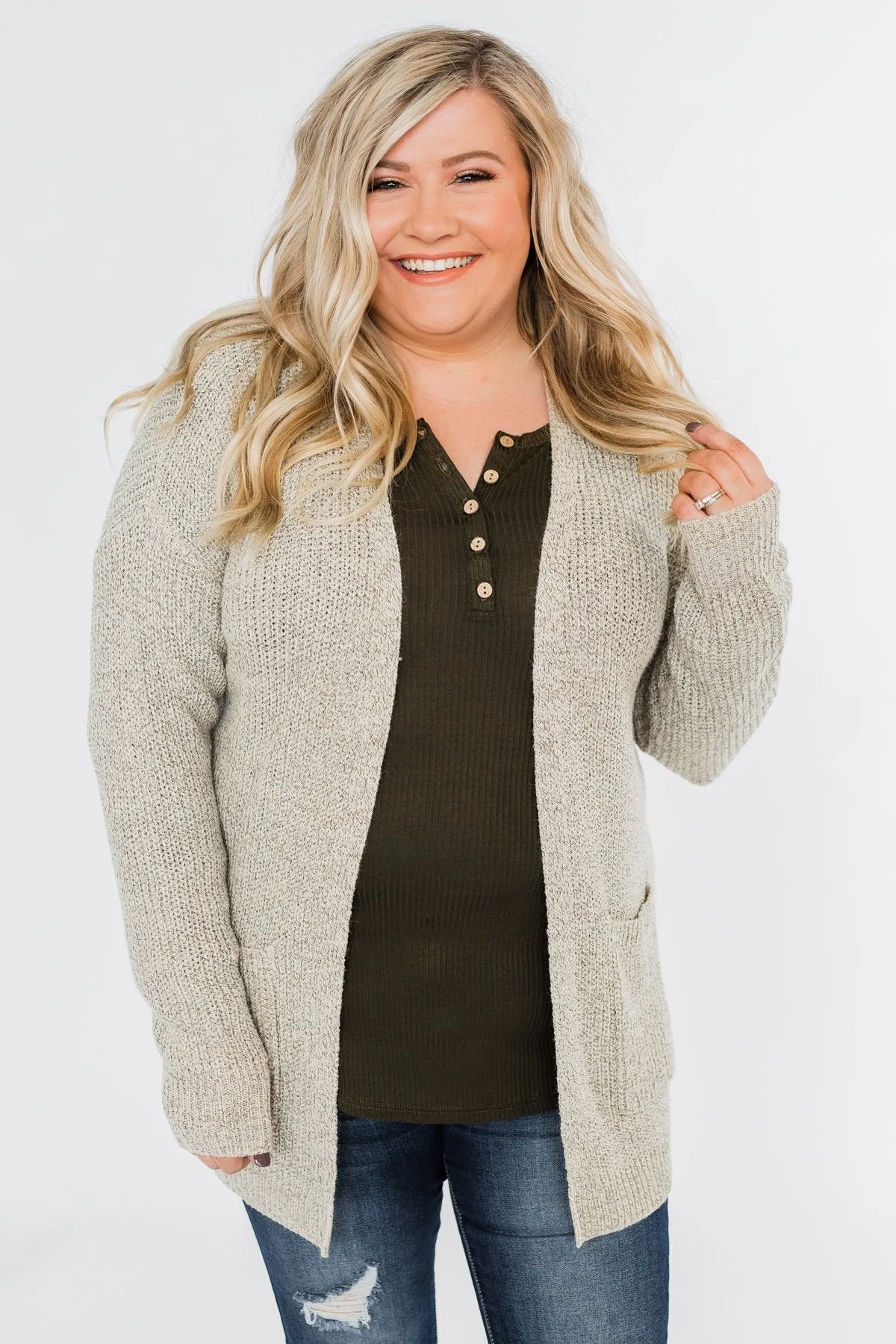 Making Memories Knit Cardigan- Oatmeal