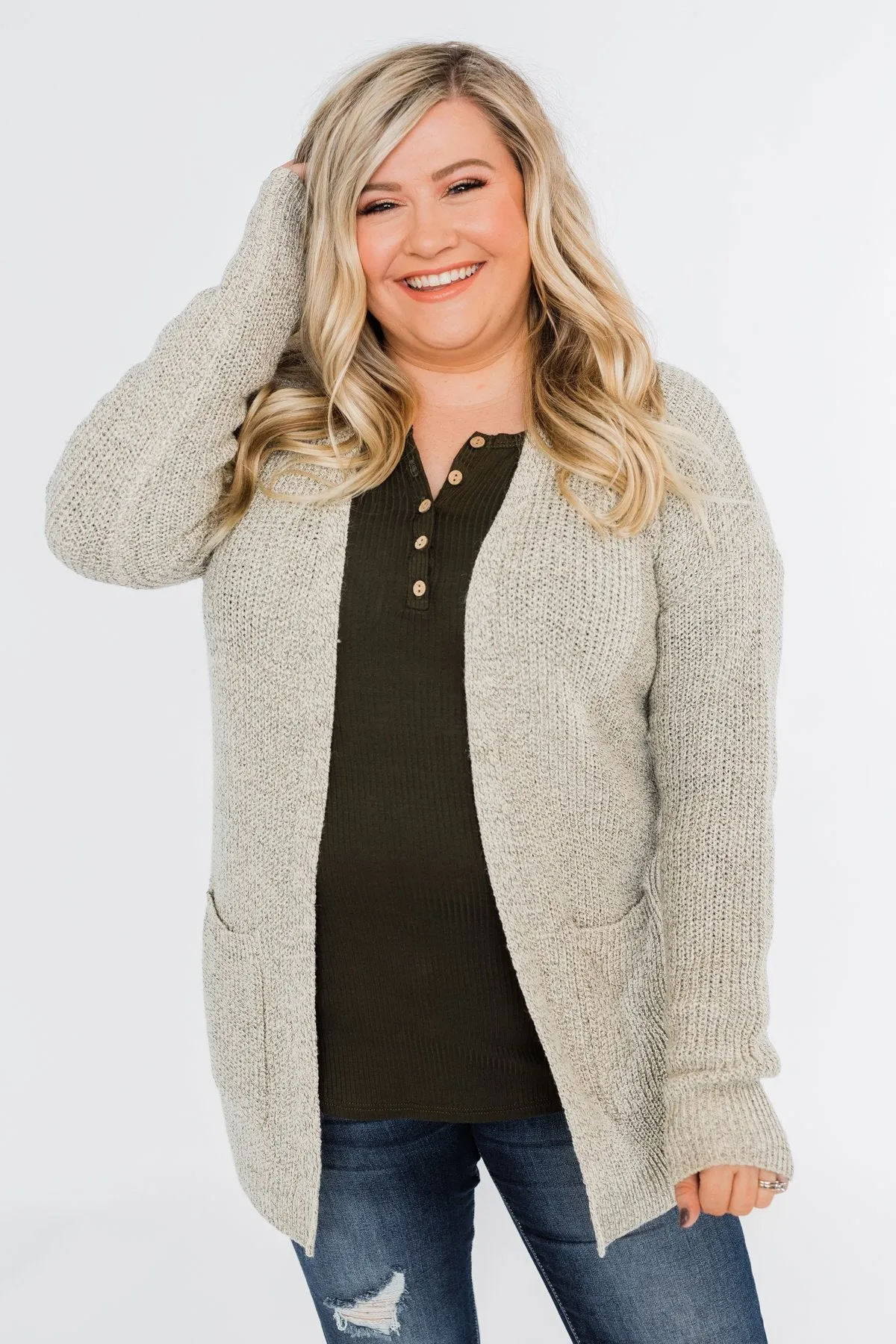 Making Memories Knit Cardigan- Oatmeal