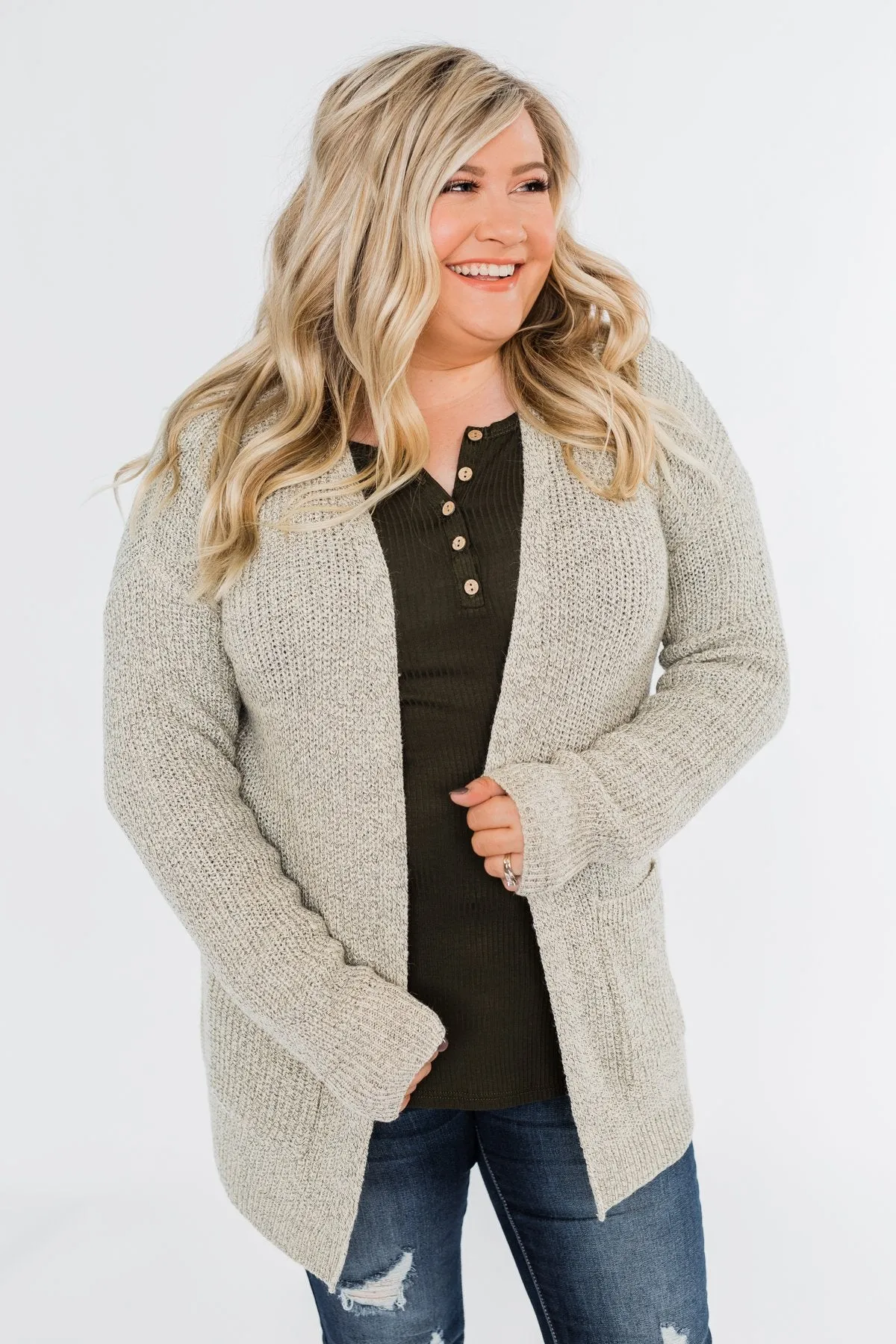 Making Memories Knit Cardigan- Oatmeal