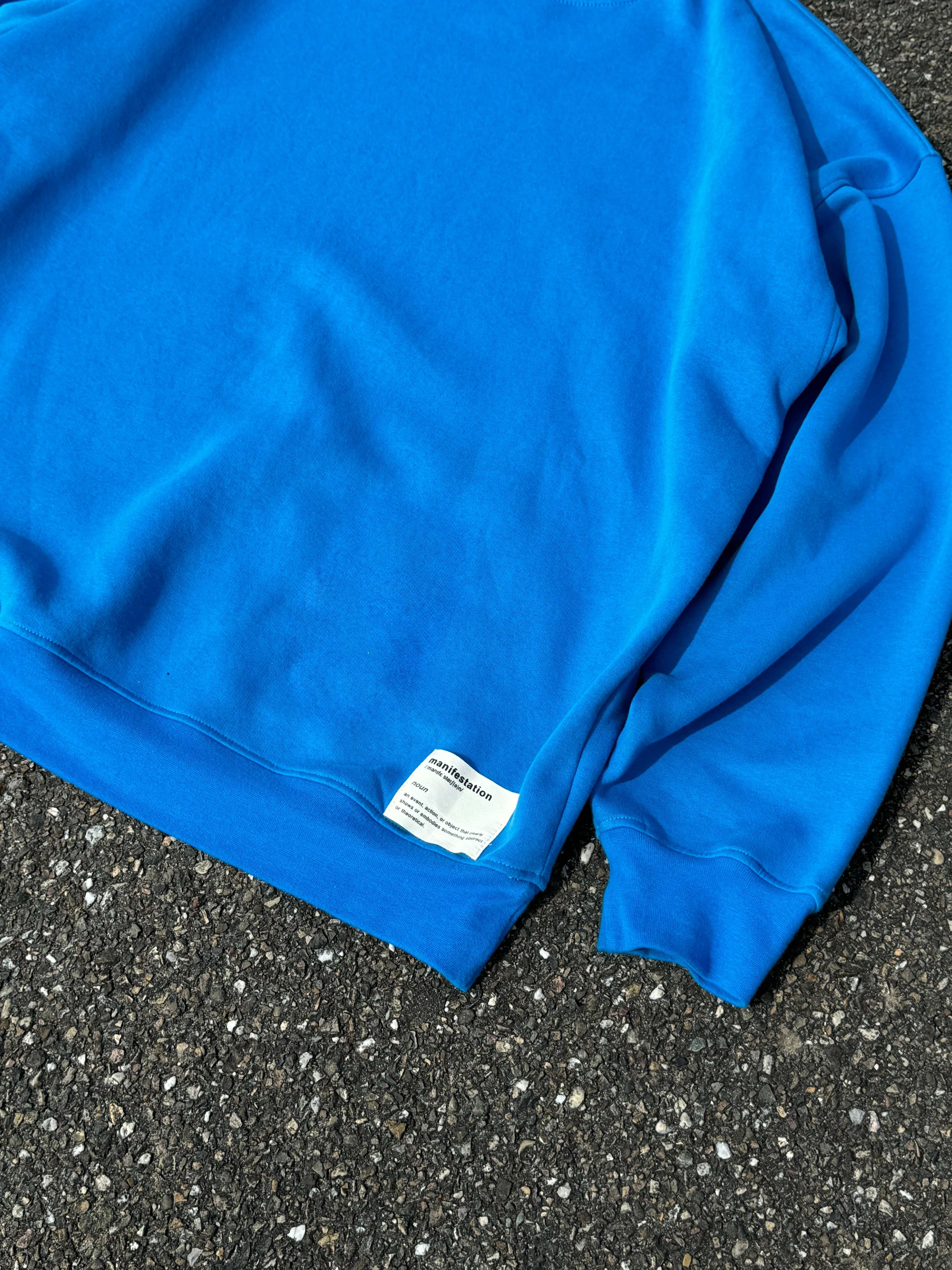 Manifestation Azure / Industrial Blue Sweatshirt  (made in NL 🇳🇱)