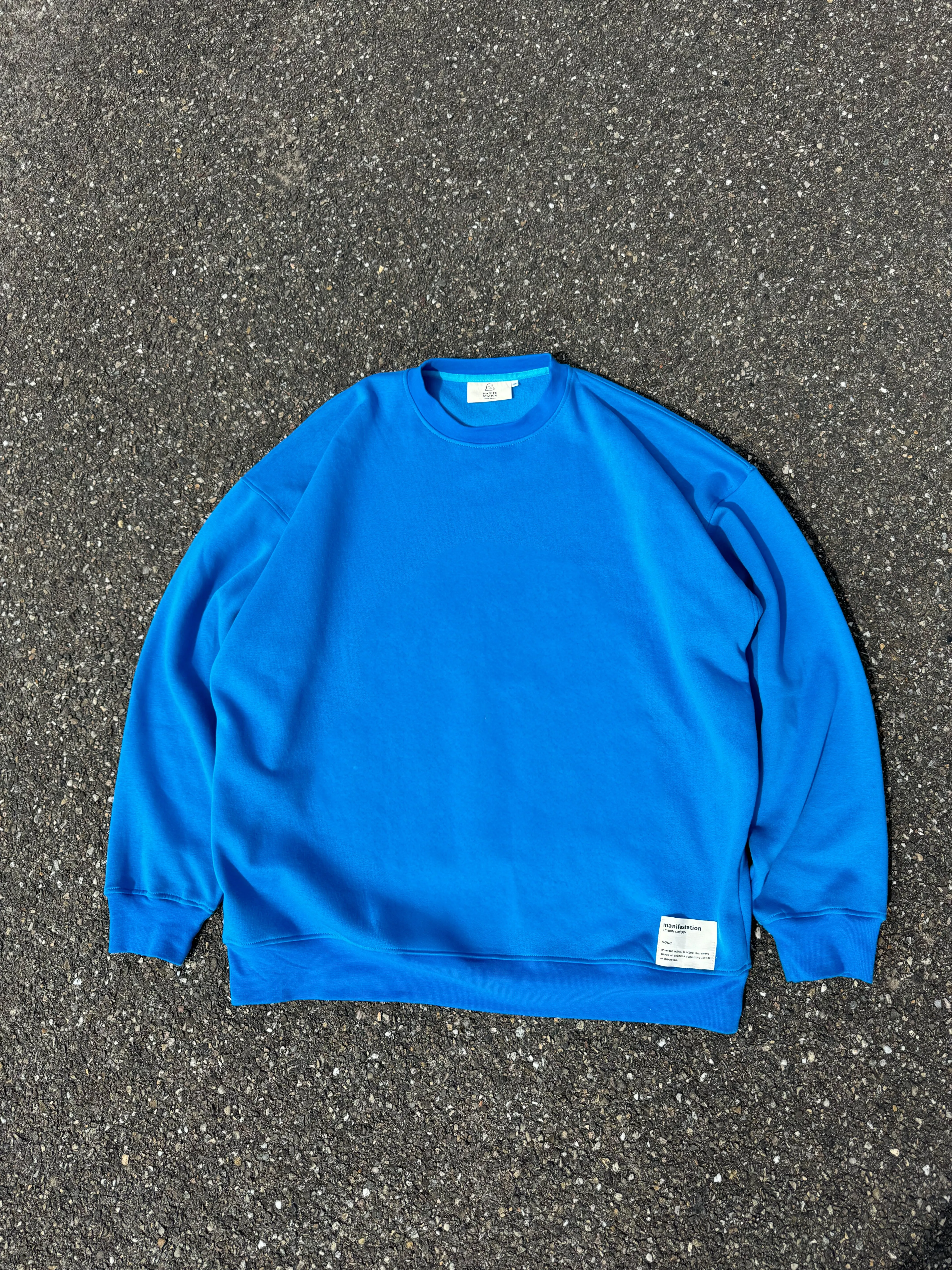 Manifestation Azure / Industrial Blue Sweatshirt  (made in NL 🇳🇱)