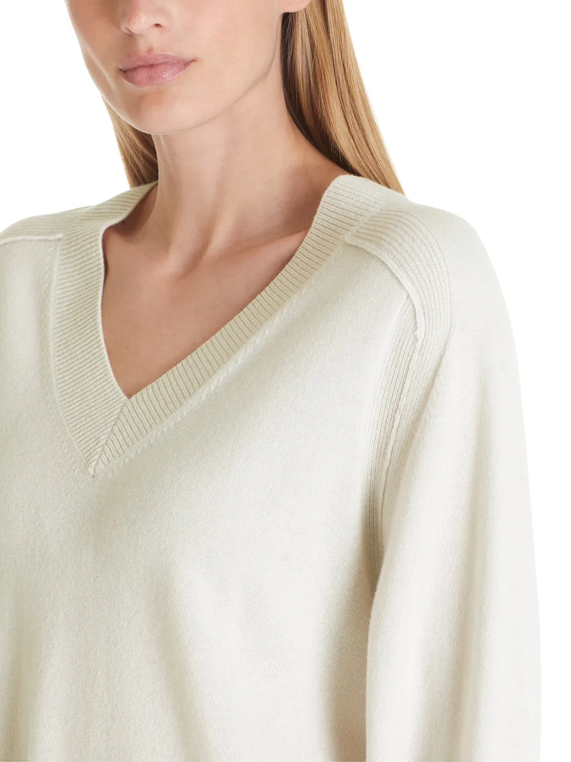 MarcCain Sweater with Lurex “Knitted in Germany” Ts4137M81