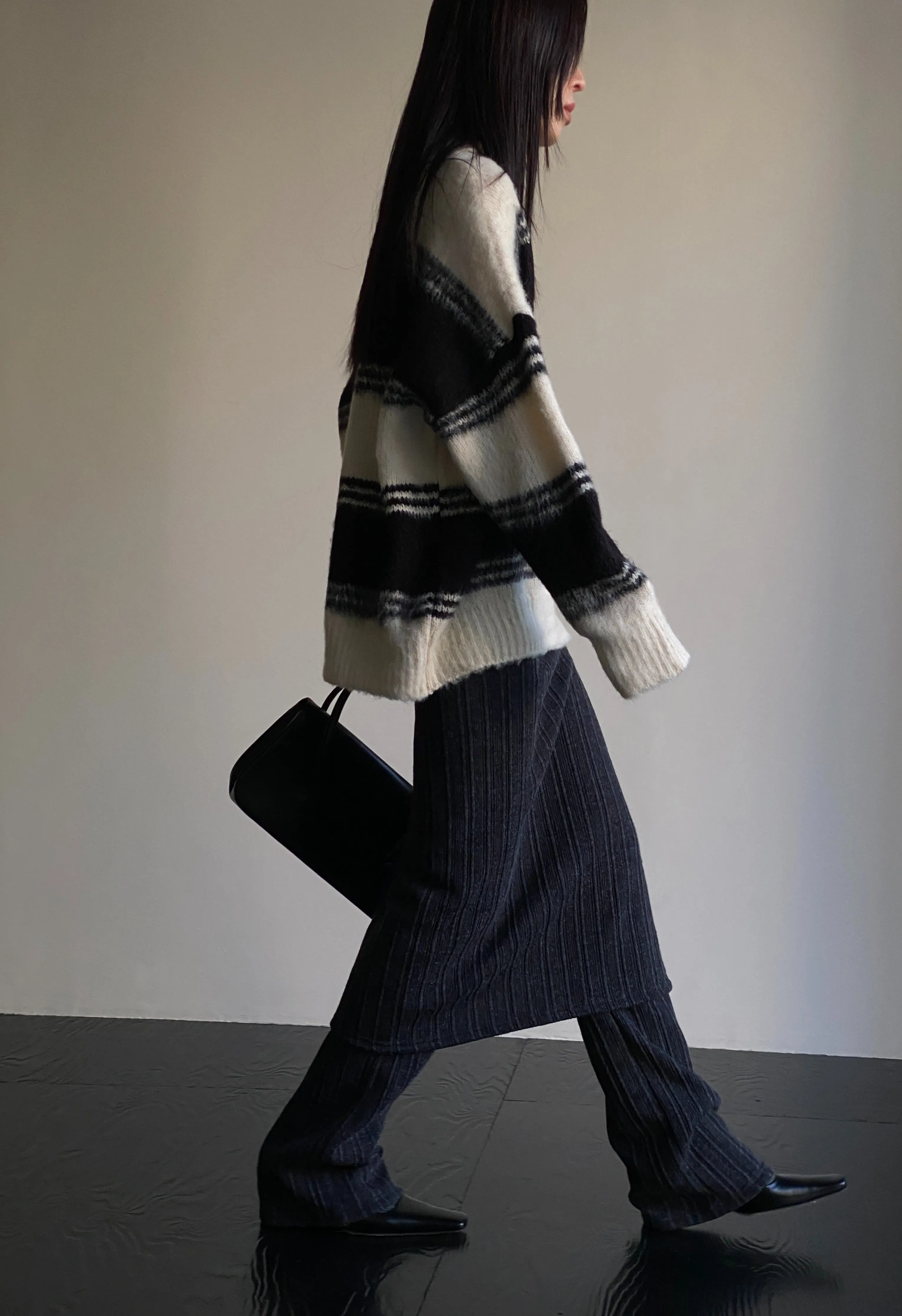 Marin Wool Sweater In Black