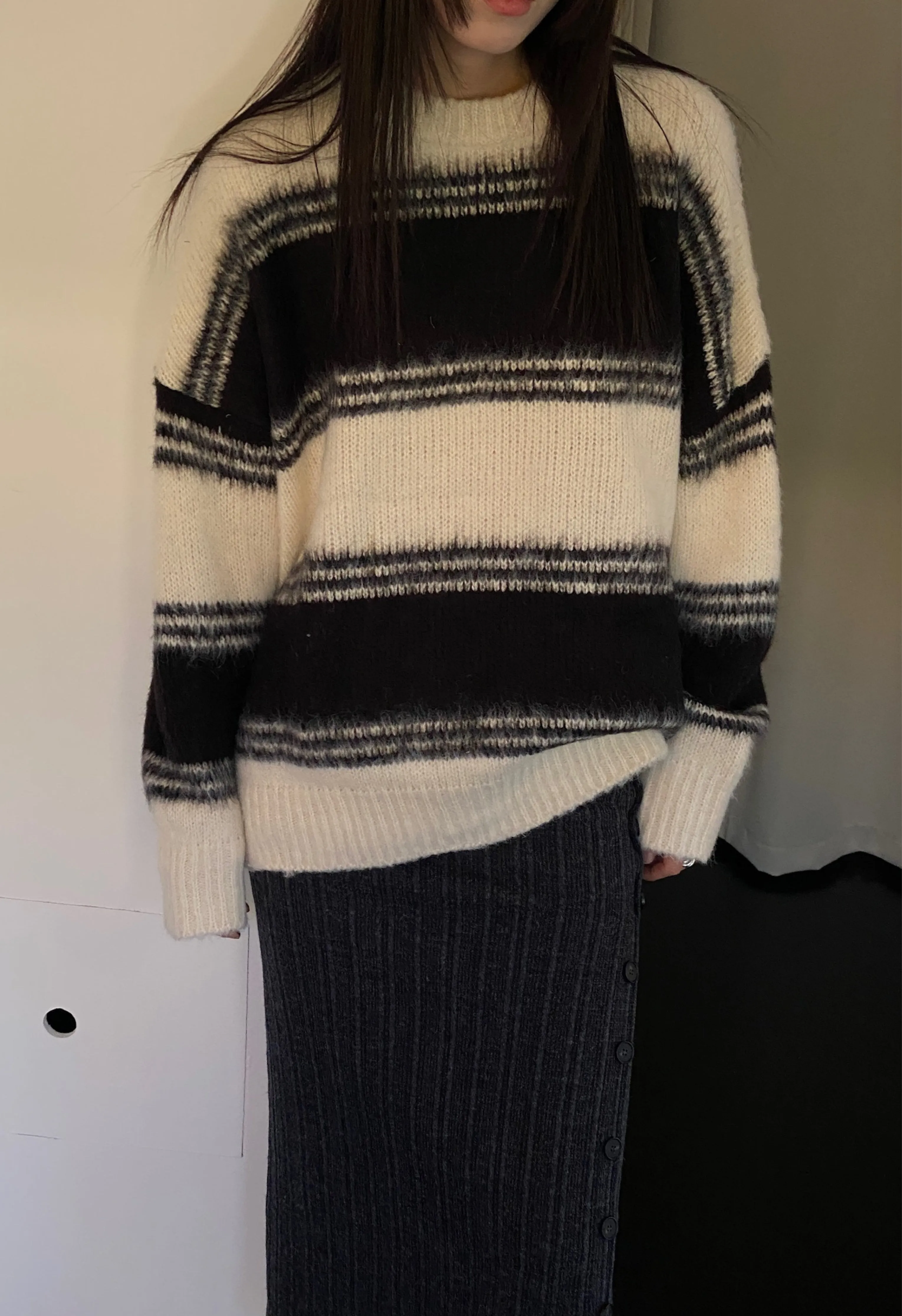 Marin Wool Sweater In Black