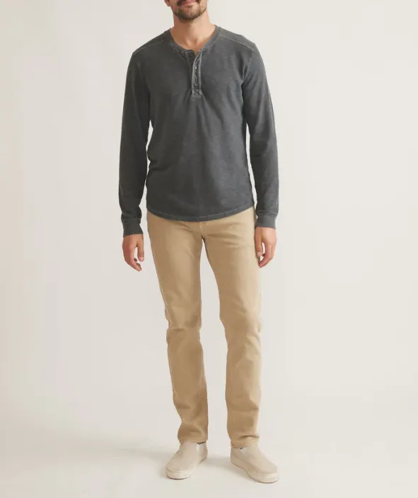 Marine Layer 5 Pocket Twill Pant Slim Straight in Khaki