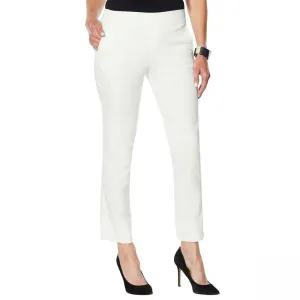 MarlaWynne Women's FLATTERfit Stretch Twill Pants With Pockets