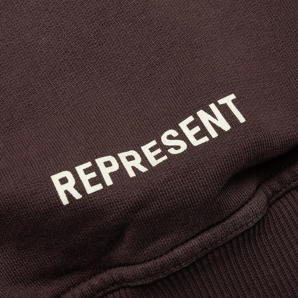Masking Tape Initial Zip Hoodie - Cedar