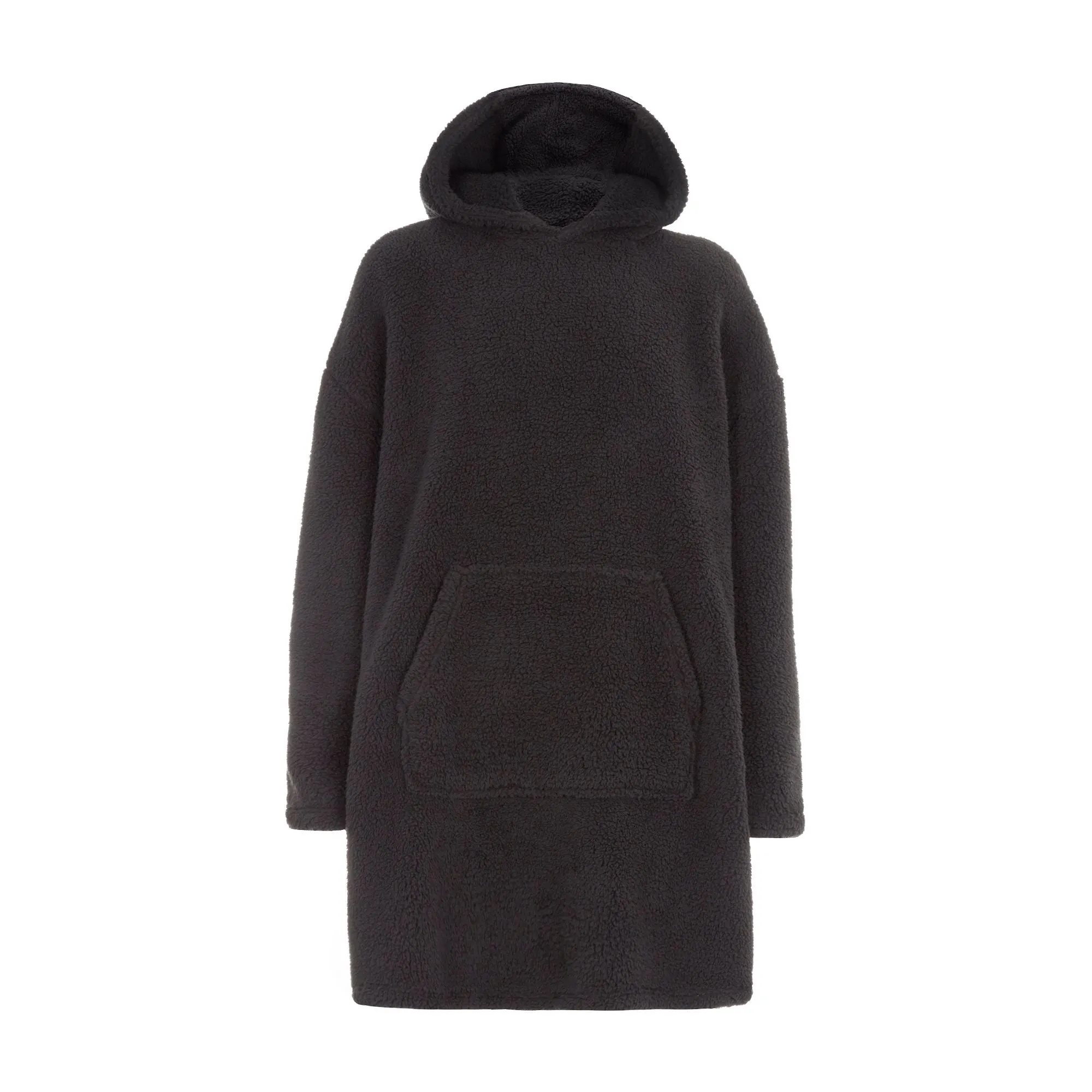 Mens Borg Fleece Hoodie: Oversized Sherpa Wearable Hooded Blanket