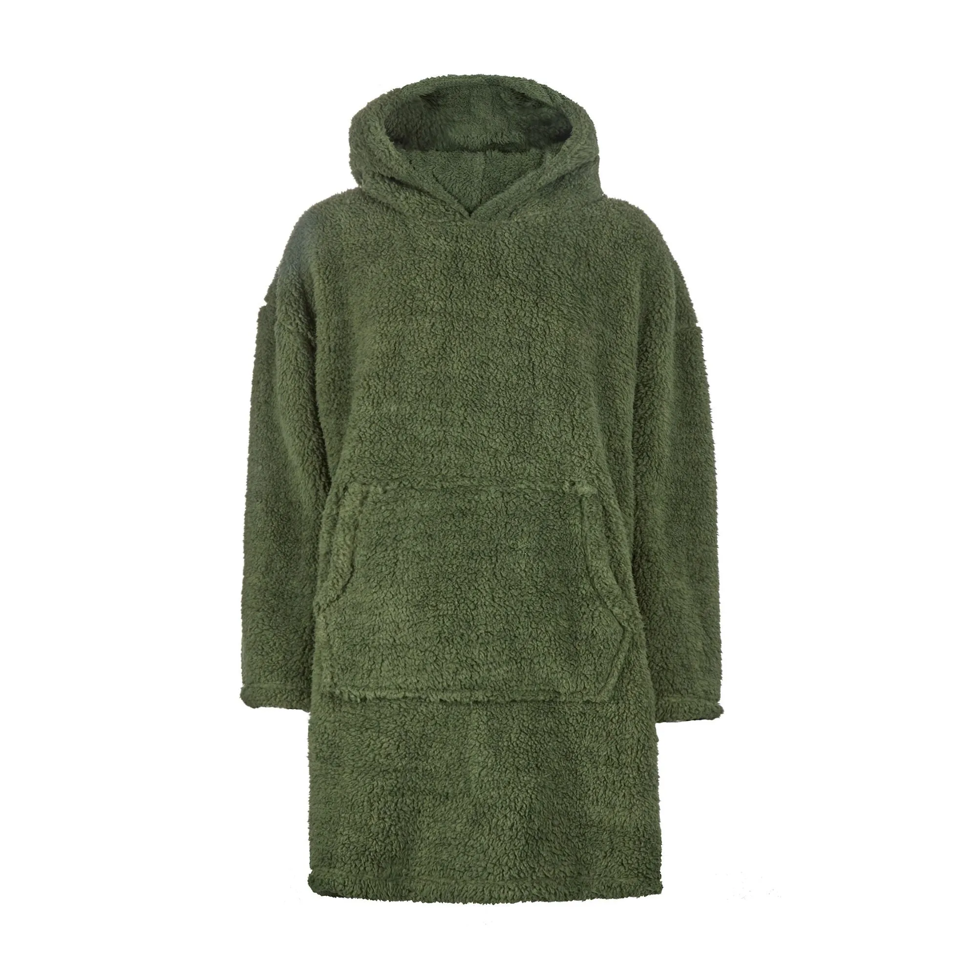 Mens Borg Fleece Hoodie: Oversized Sherpa Wearable Hooded Blanket