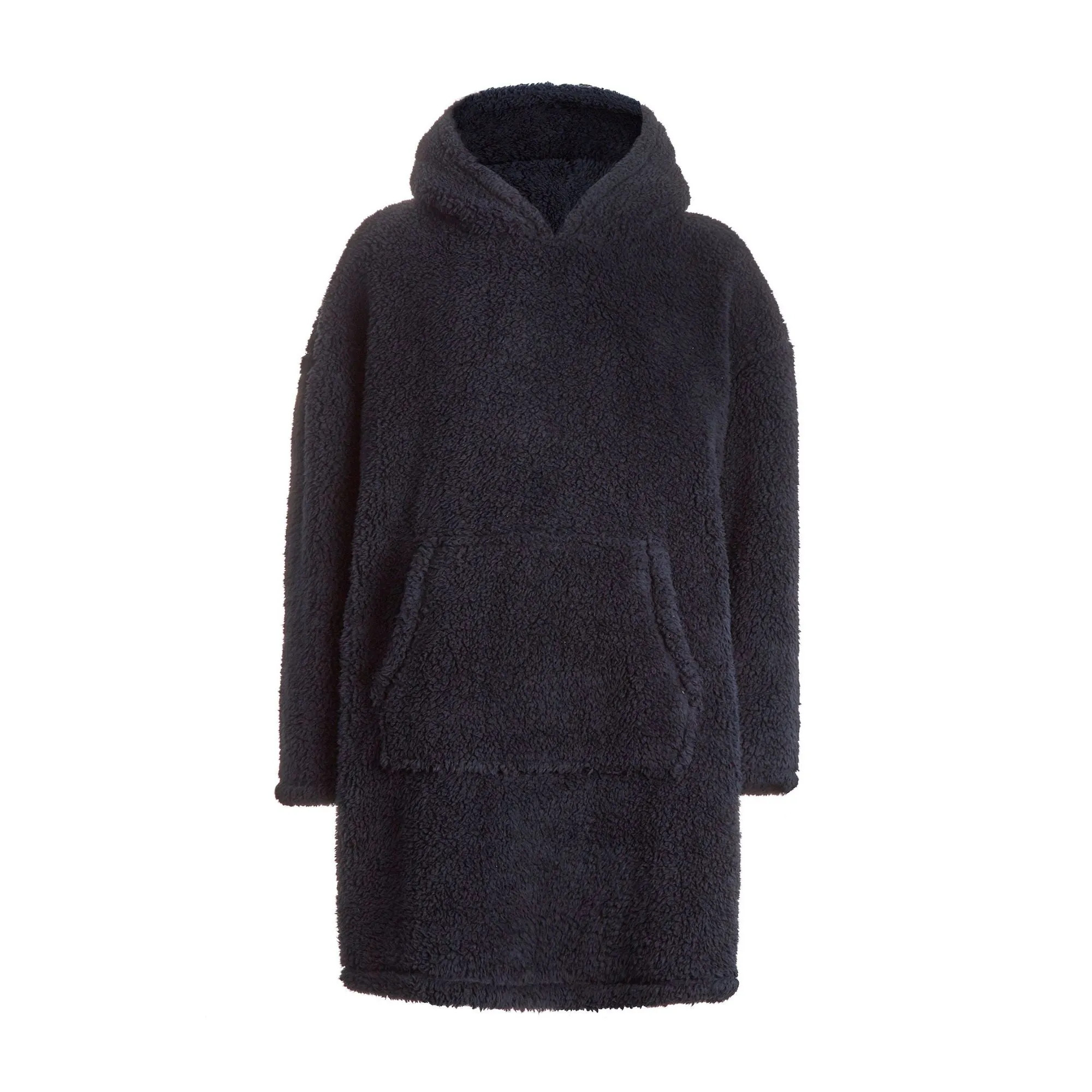 Mens Borg Fleece Hoodie: Oversized Sherpa Wearable Hooded Blanket